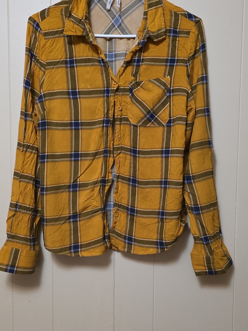 Live 4 Truth Mustard Plaid Button-Down Shirt